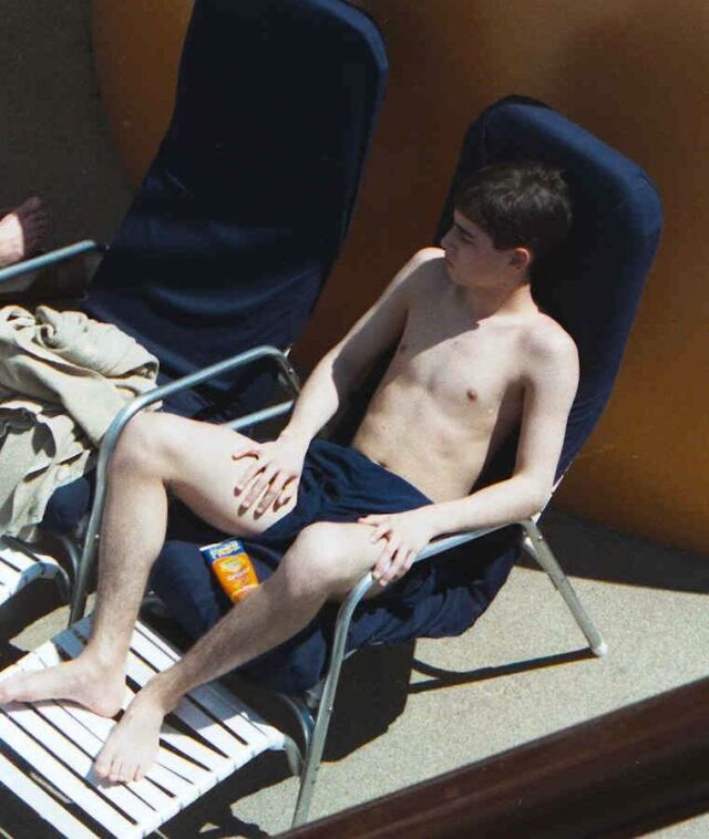 Boy on the deck of the Mercury 1998